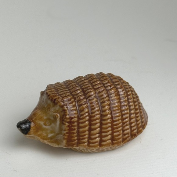 Wade England Other - Vintage Wade Whimsies Hedgehog Figurine Brown Porcelain Miniature England